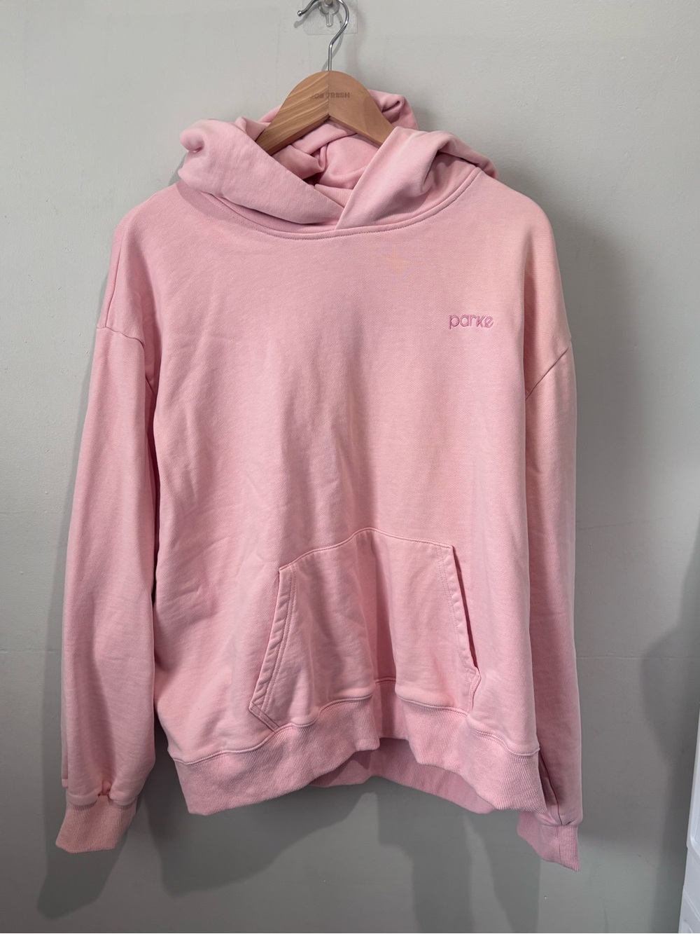 PARKE Elevated Classic Pullover Hoodie | Bubblegum Pink | Size XXL